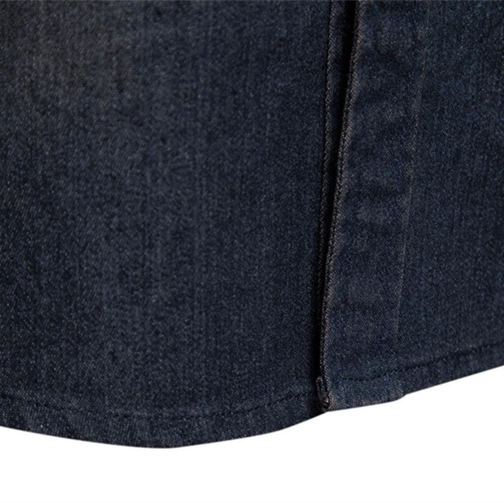 Men's Casual Long-sleeved Denim Shirt