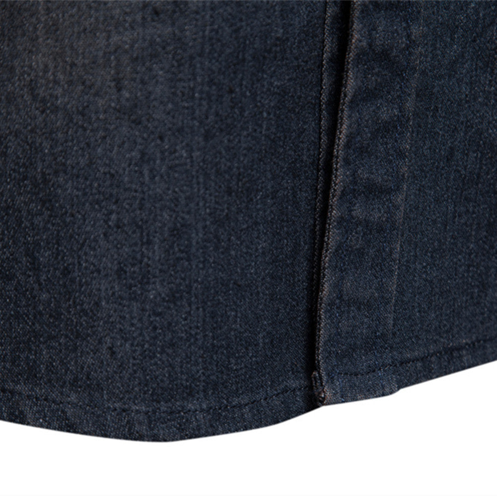 Men's Casual Long-sleeved Denim Shirt