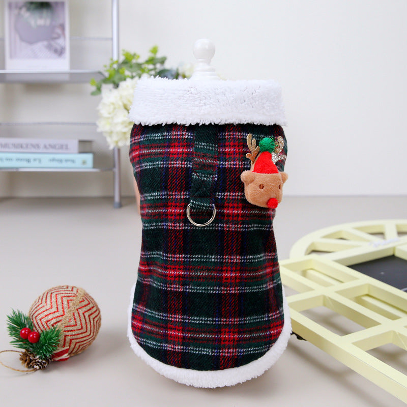 Christmas Plaid Vest Pet