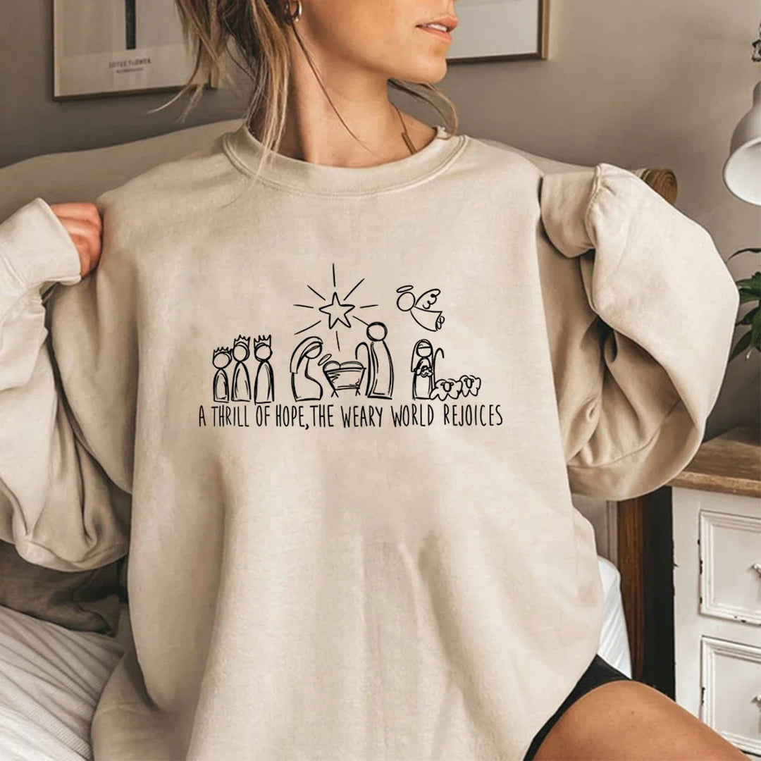 Christmas Nativity Scene Sweatshirt