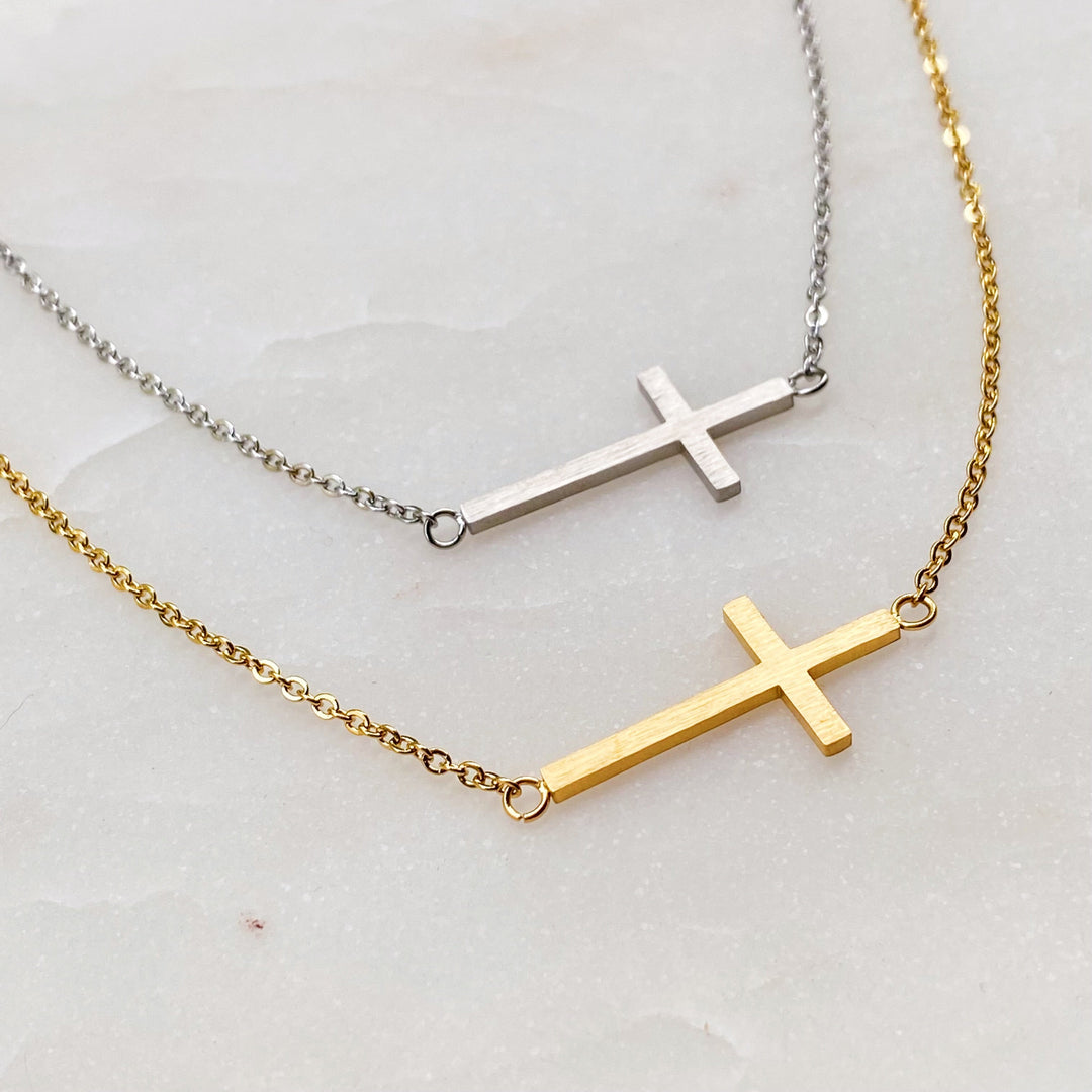 Kayla Cross Necklace-0