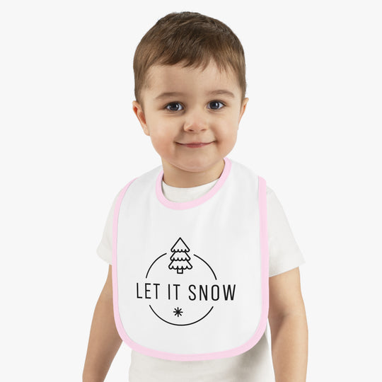 Let It Snow Christmas Bib