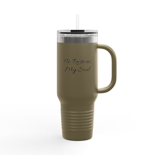 He Restores My Soul Insulated Travel Mug - 40oz