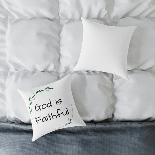 Square Pillow - God is Faithful