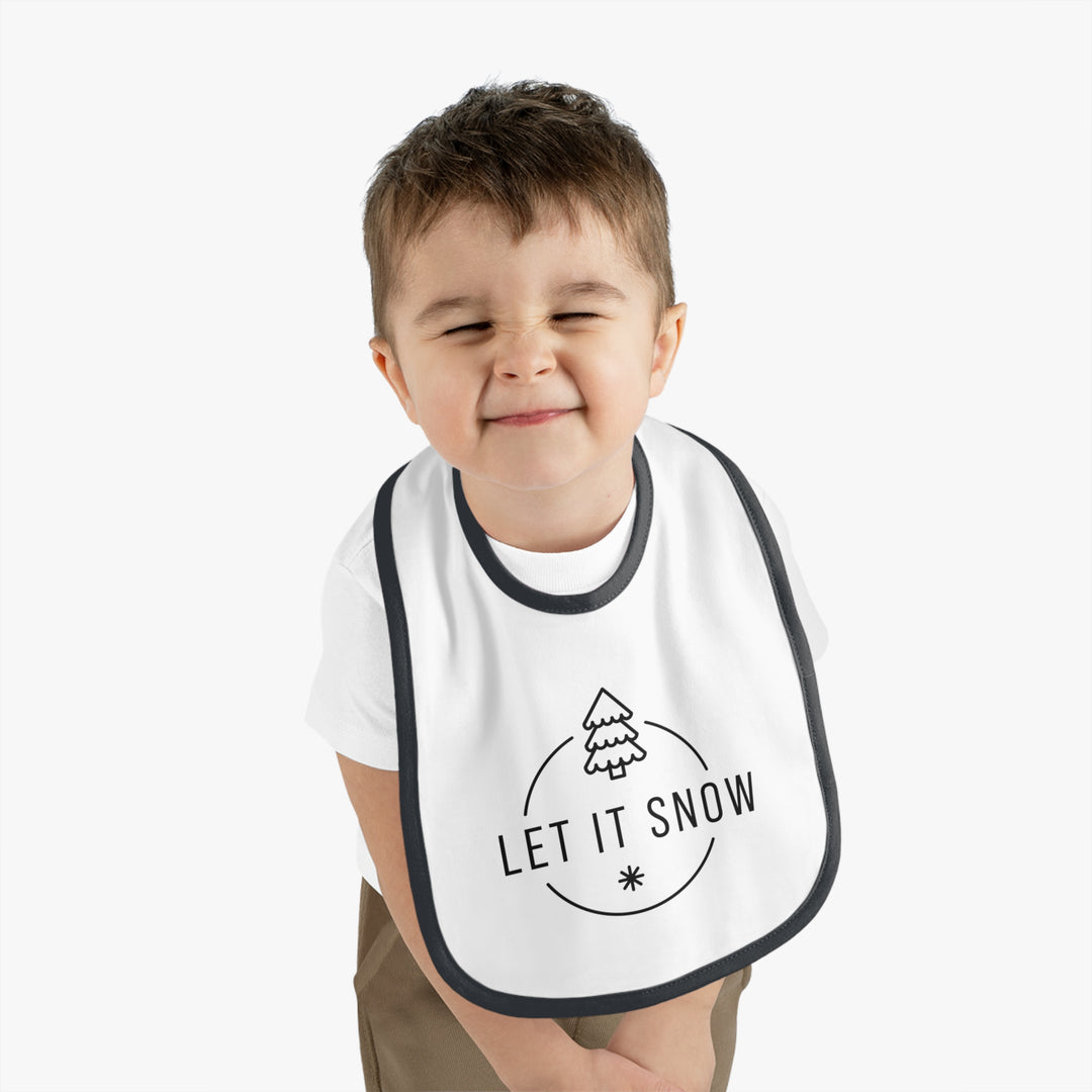 Let It Snow Christmas Bib