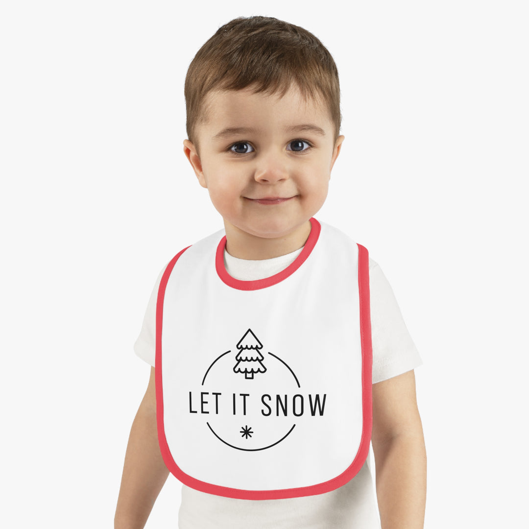 Let It Snow Christmas Bib