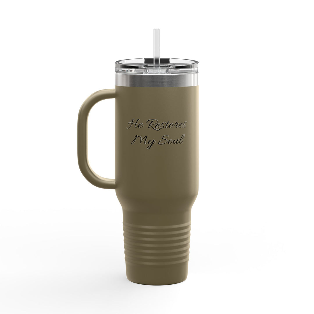 He Restores My Soul Insulated Travel Mug - 40oz