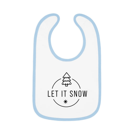 Let It Snow Christmas Bib