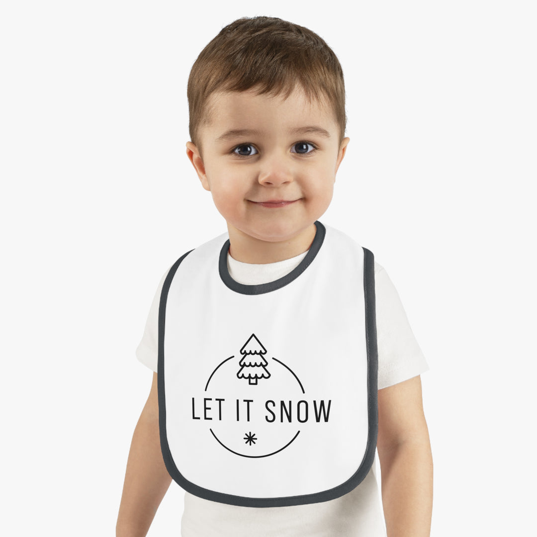 Let It Snow Christmas Bib