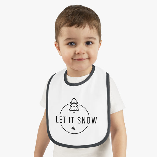 Let It Snow Christmas Bib