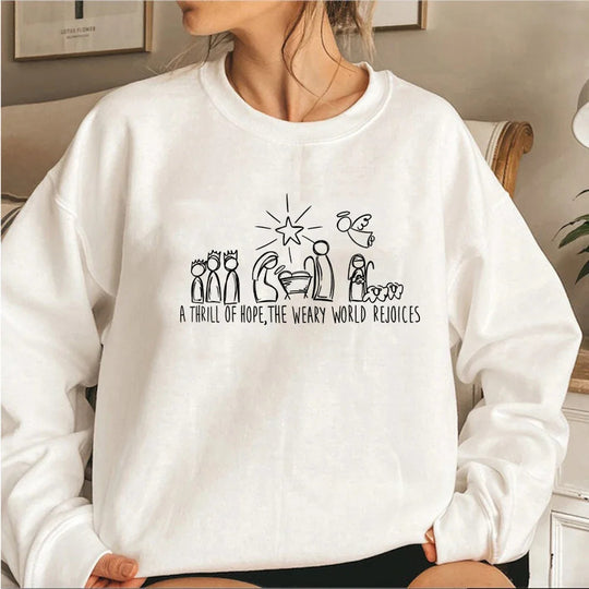 Christmas Nativity Scene Sweatshirt