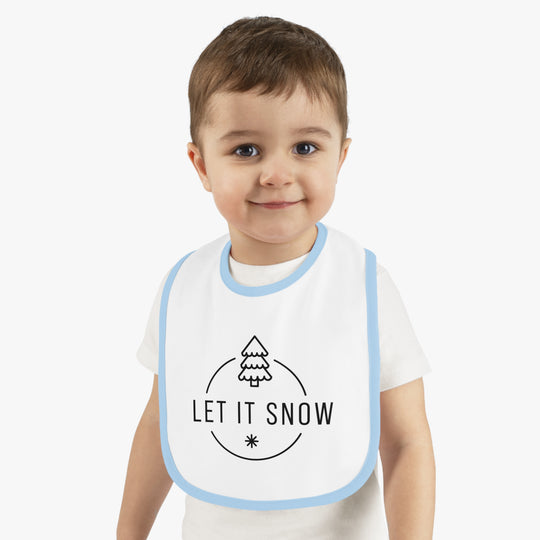 Let It Snow Christmas Bib