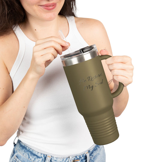 He Restores My Soul Insulated Travel Mug - 40oz