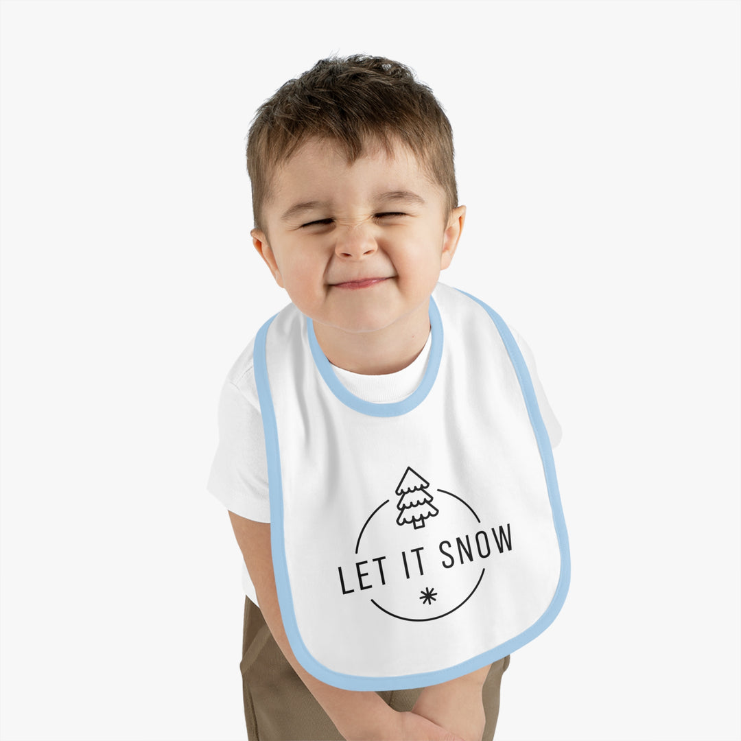 Let It Snow Christmas Bib