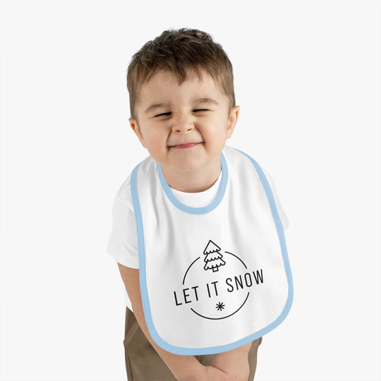 Let It Snow Christmas Bib