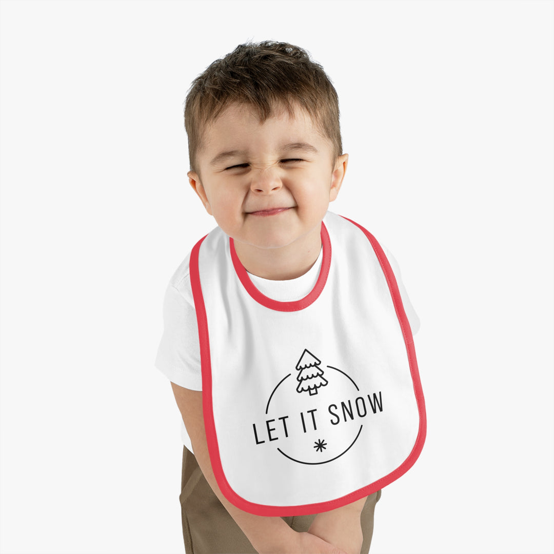 Let It Snow Christmas Bib