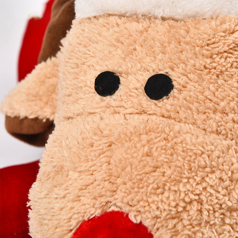Reindeer round nest pet bed
