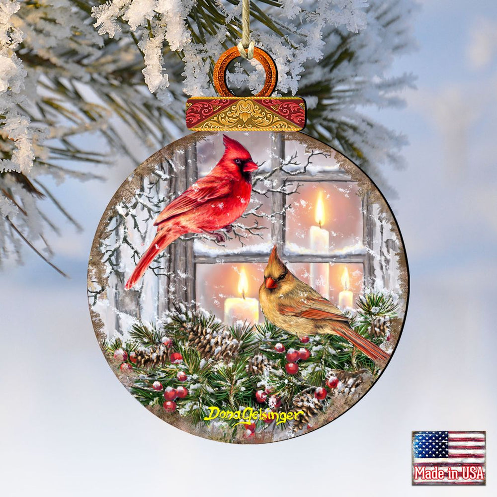 House Birds Christmas Wooden Ornaments by Gelsinger - Christmas Decor - 8121126DG-1