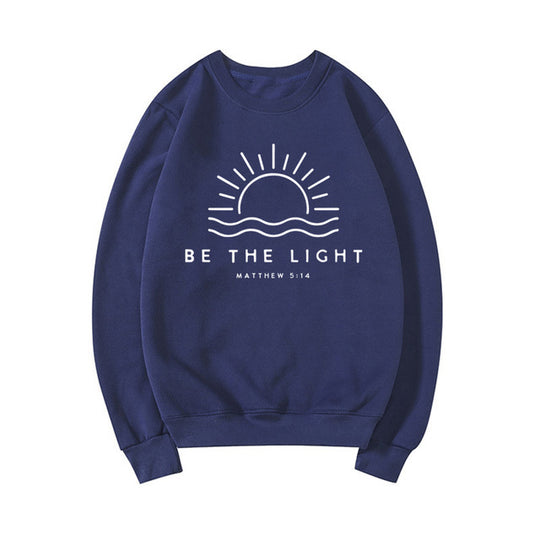 Be The Light - Matthew 5:14 Women's Fleece-lined Crew Neck Sweatshirt