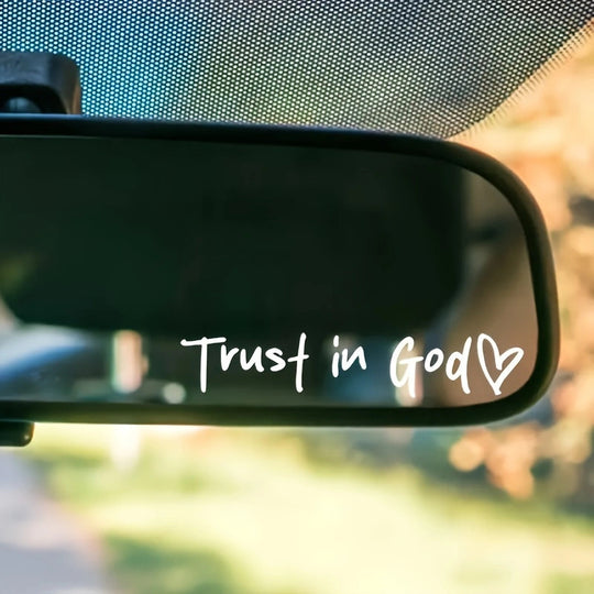 Trust in God Car Letter Sticker