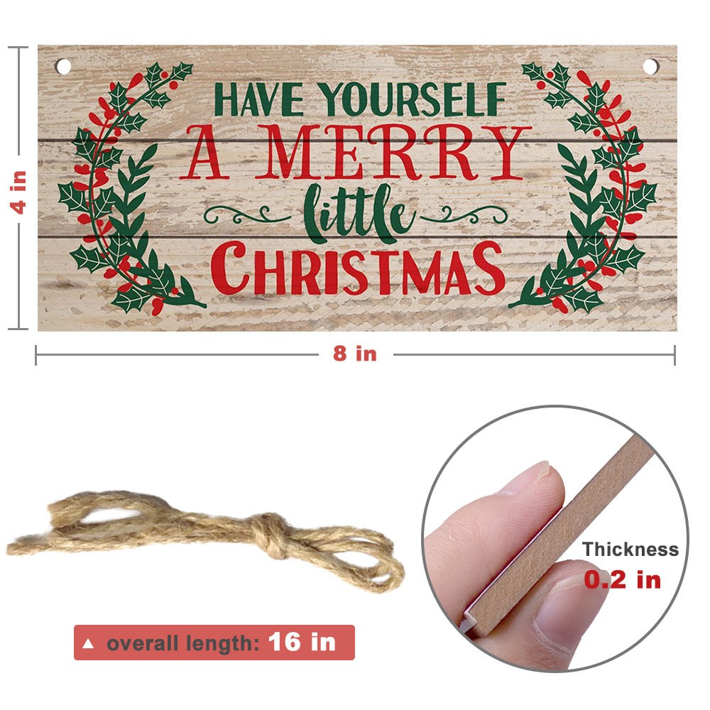 Beechwood Vintage Merry Christmas Plaque