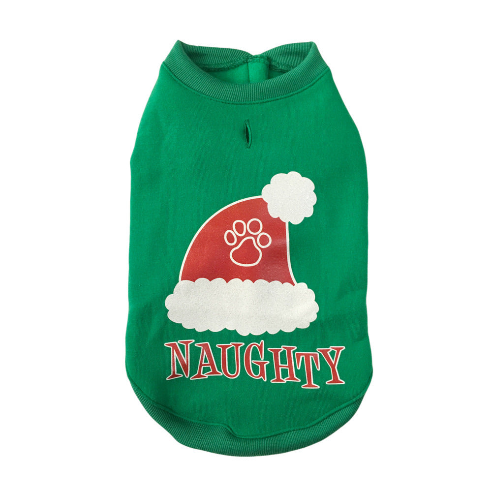 Simple Winter Christmas Pet Clothes