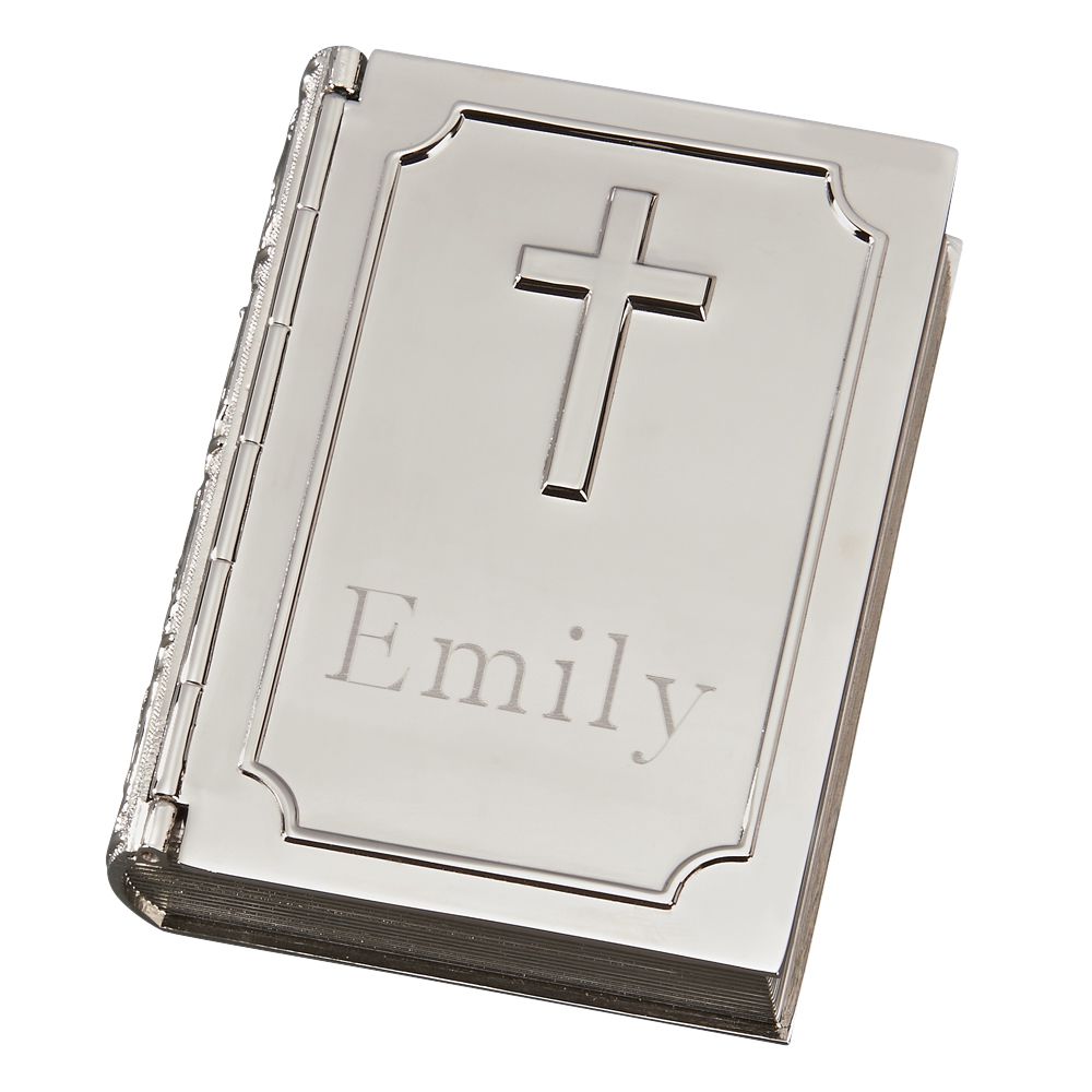 Book Shaped Box With Cross On Cover-1