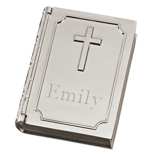 Book Shaped Box With Cross On Cover-1