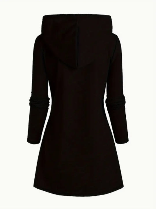Women's Casual Long Hoodie With Faith Cross Design