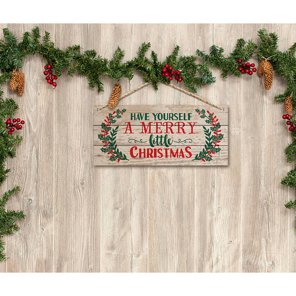 Beechwood Vintage Merry Christmas Plaque