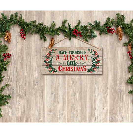 Beechwood Vintage Merry Christmas Plaque