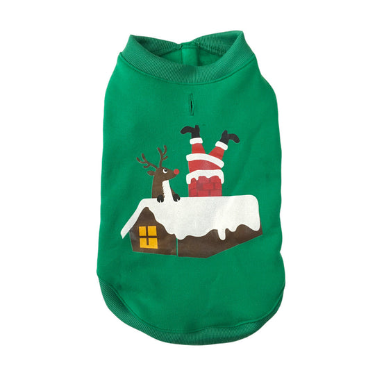 Simple Winter Christmas Pet Clothes