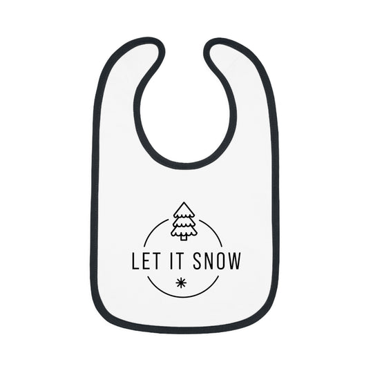 Let It Snow Christmas Bib