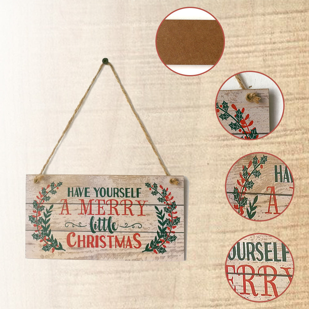 Beechwood Vintage Merry Christmas Plaque