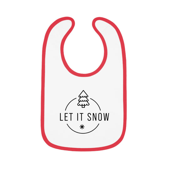 Let It Snow Christmas Bib