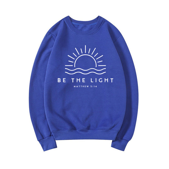 Be The Light - Matthew 5:14 Women's Fleece-lined Crew Neck Sweatshirt
