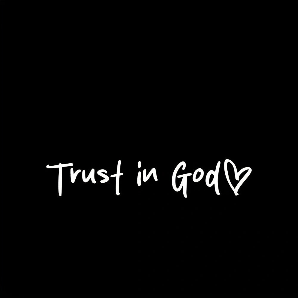 Trust in God Car Letter Sticker