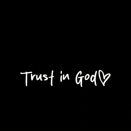 Trust in God Car Letter Sticker