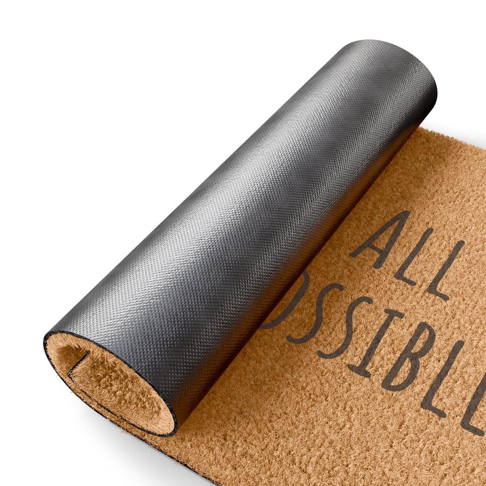 Welcome mat - With God, All Things Are Possible