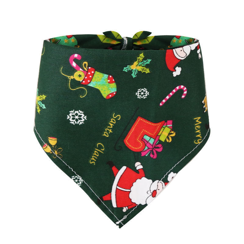 Christmas Cotton Print Pet Bandana Scarf