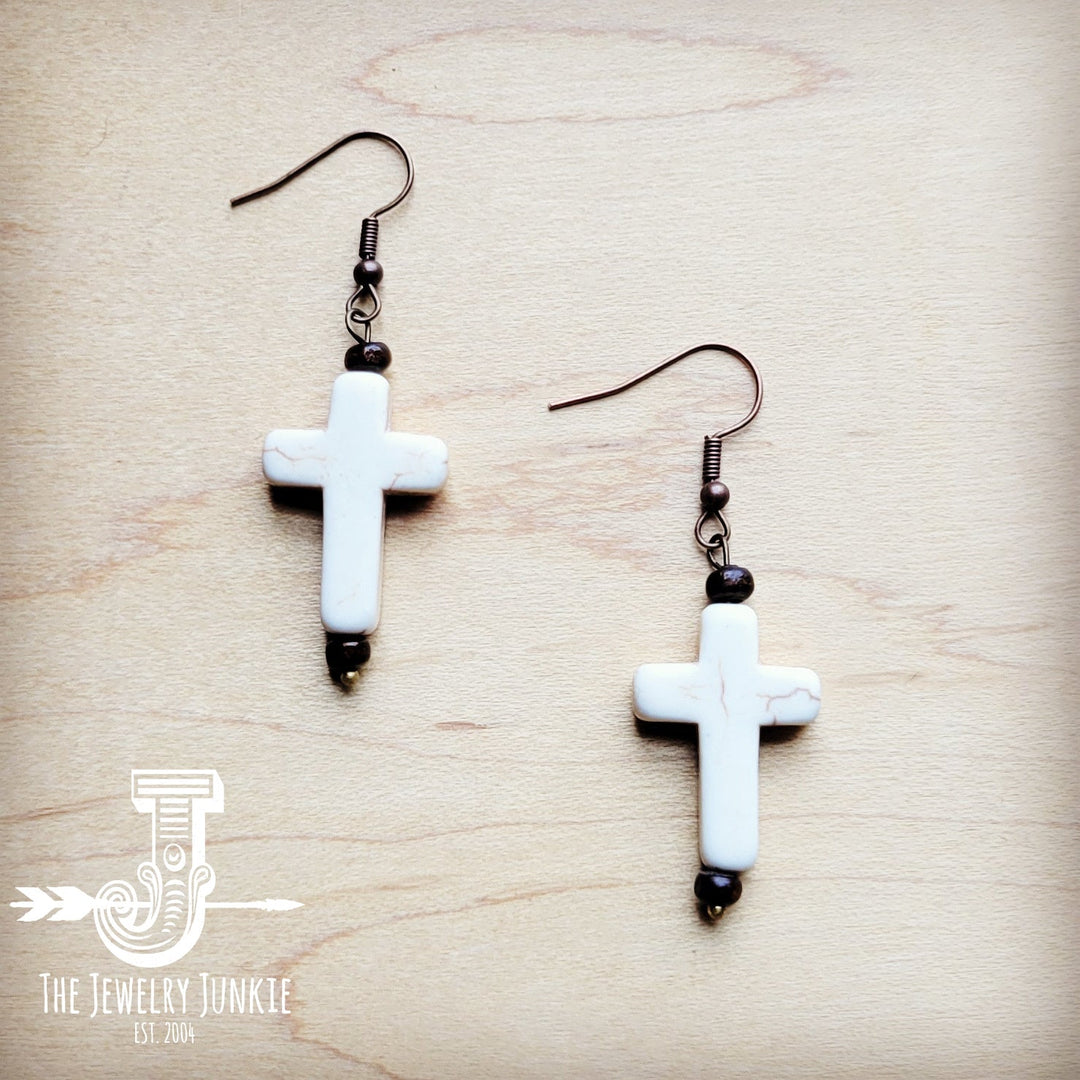 White Turquoise Cross Earrings 220x-0