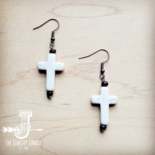 White Turquoise Cross Earrings 220x-0
