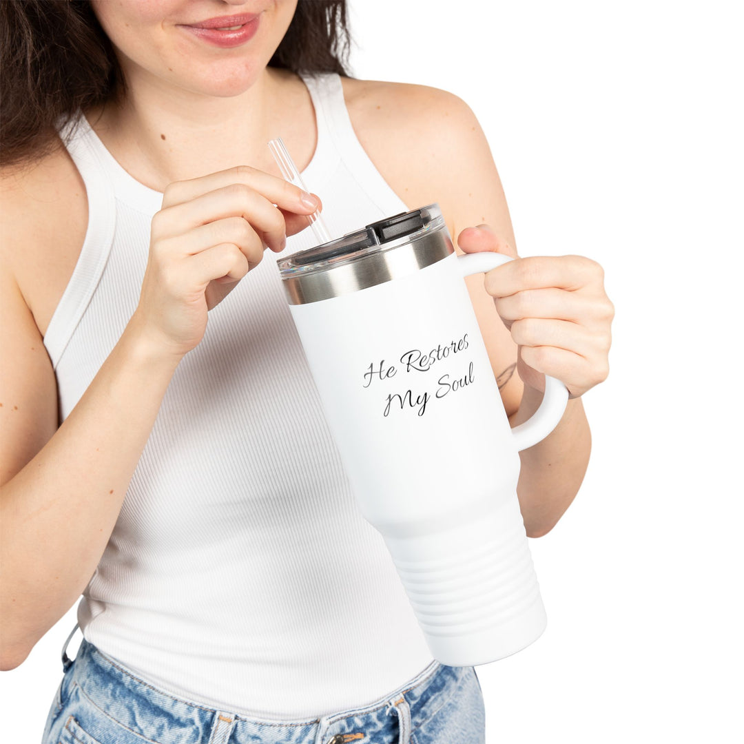 He Restores My Soul Insulated Travel Mug - 40oz