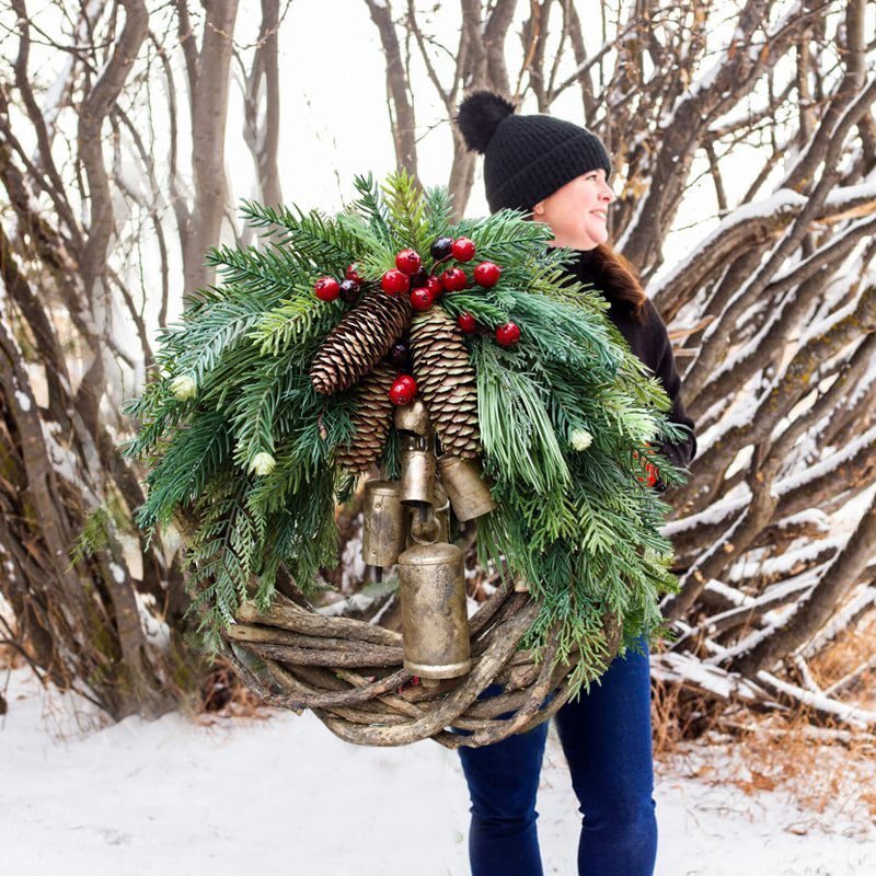 Christmas Wreath or Hanging Basket