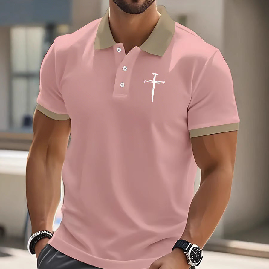 Men's Cross Short Sleeve Polo Shirt