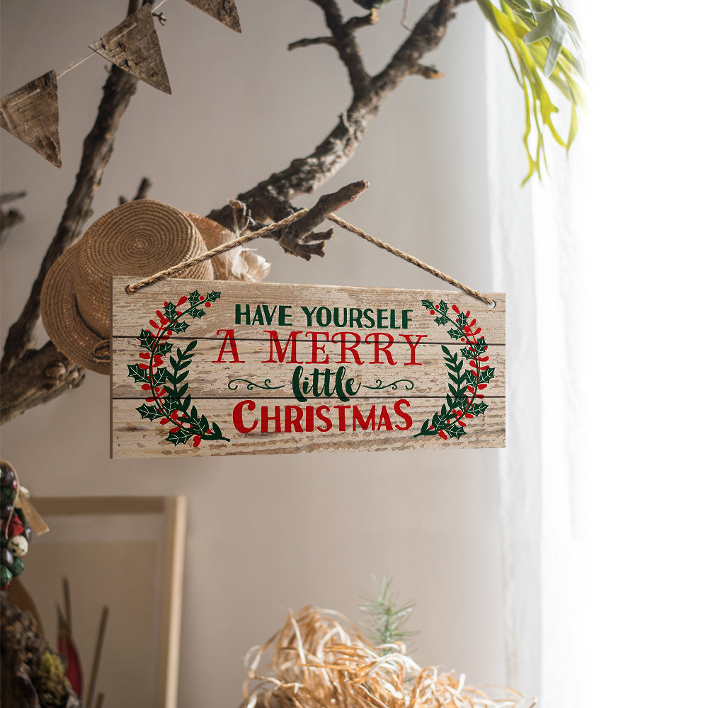 Beechwood Vintage Merry Christmas Plaque