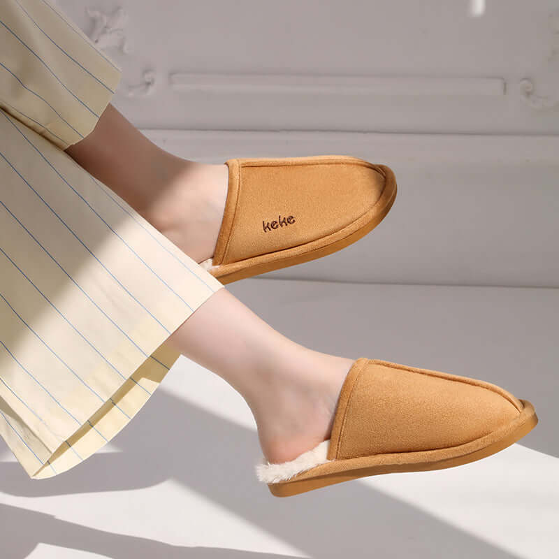 Indoor Warm Plush Cotton Slippers