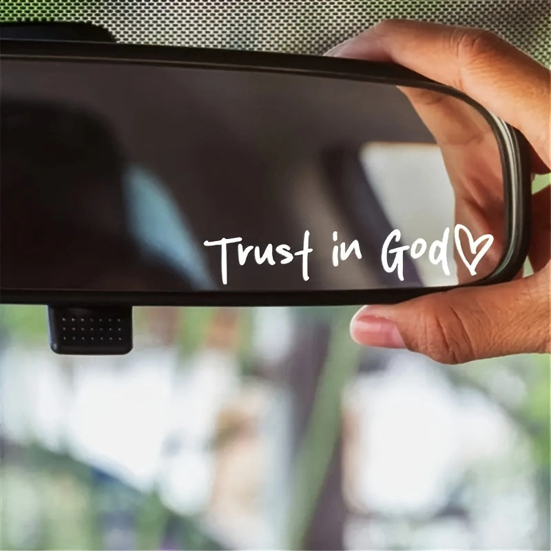 Trust in God Car Letter Sticker