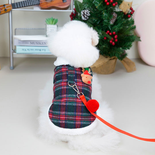 Christmas Plaid Vest Pet