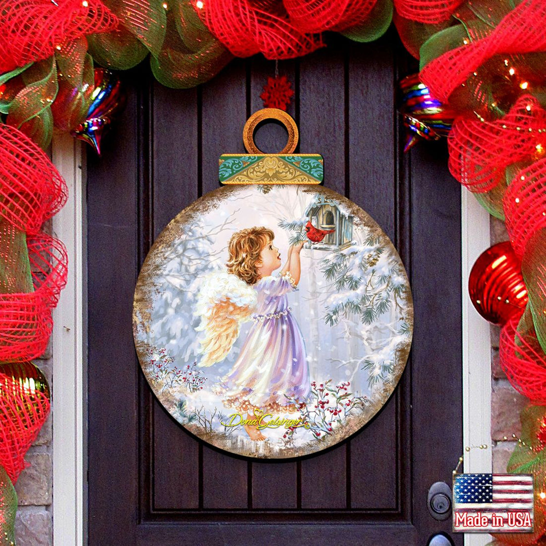 Little Christmas Joy Christmas Door Decor by D. Gelsinger - Christmas Santa Snowman Decor - 8121118H-1622-0